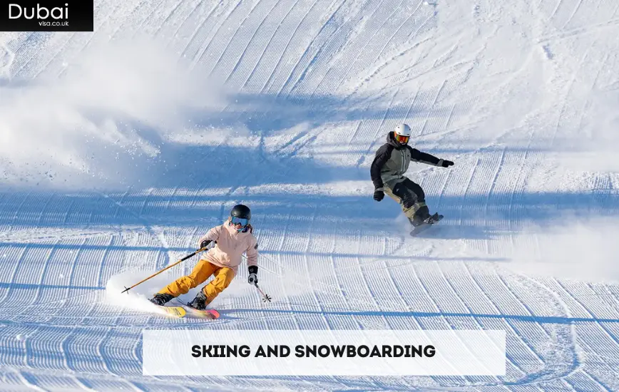 Skiing And Snowboarding